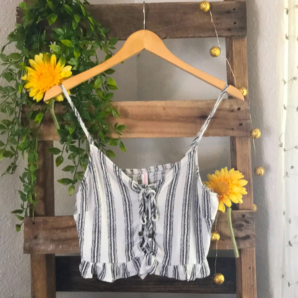 Striped crop top